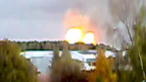 Взрыв газа на трассе Украина