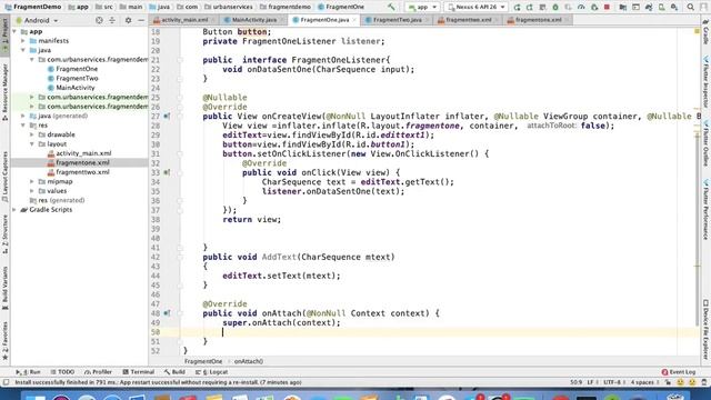 Android fragment to fragment Communication -3 смотреть онлайн