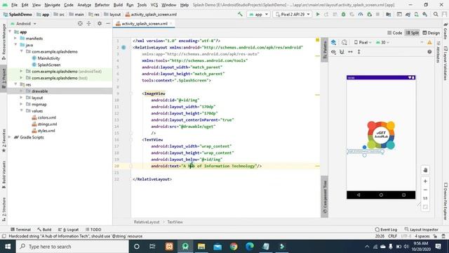 How to create splash screen in android studio?.