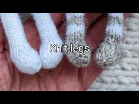 Вяжем ножки.