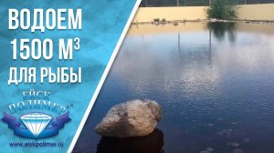 Создание системы водоочистки рыбоводного водоема объемом 1500 кубометров.