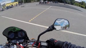 Экзамен на площадке ГИБДД на мотоцикле (категория А) г. Казань 2020
