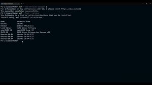 Setting up WSL (Windows Subsystem for Linux)