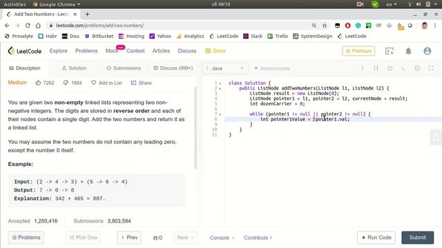 LeetCode #2 - Add Two Numbers смотреть онлайн