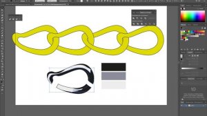 Как нарисовать векторную цепочку в Adobe Illustrator 2020 / создание кисти / эффект металла