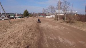 Детский мини квадрик С двигателем от бензопилы дружба.