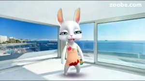 ZOOBE зайка Прикольное Поздравление Девушке с Днём Рождения