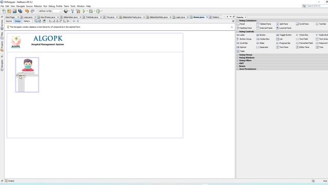 Hospital Management System Java OOP and data structures NetBeans GUI project смотреть онлайн