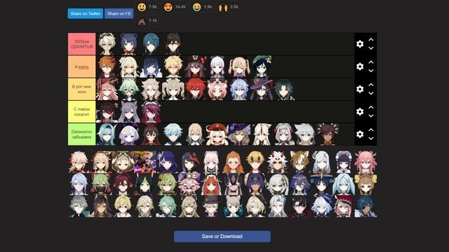 ТИР ЛИСТ ПЕРСОНАЖЕЙ которые вам ТОЧНО НУЖНЫ в GENSHIN IMPACT смотреть онлайн