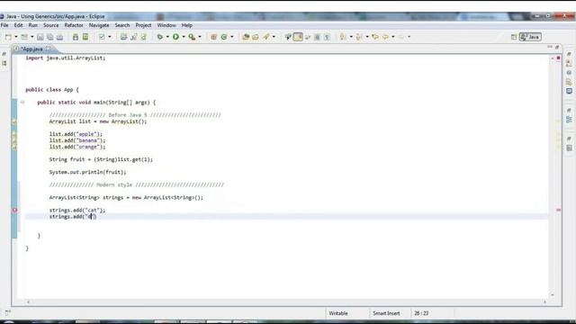 Learn Java Tutorial for Beginners, Part 30: Using Generics