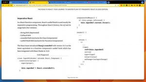 The Road to Learn React - Addon - 36 - Imperative - React 2022