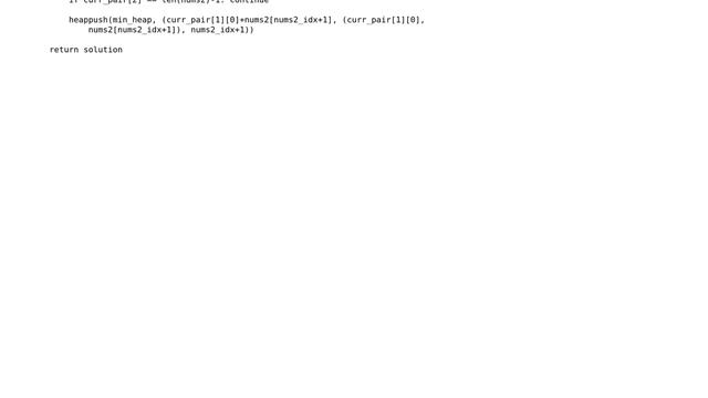 Code Review: Find k pairs with smallest sums in Python смотреть онлайн