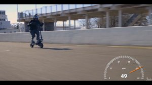 Zero/Dual 11x 72V Electric Scooter Top Speed Run