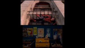 Человек паук кровь с потолка - Стрекозец писает. сравнение сцен