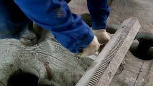 Резка бетона диском большого диаметра