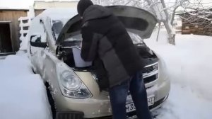 D4CB Grand Starex H1 отлив кипятком замерзшего двигателя и топливной системы