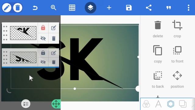 Professional SK Logo Design In Pixel Lab || How To Make SK Logo on Android || SK Logo Design