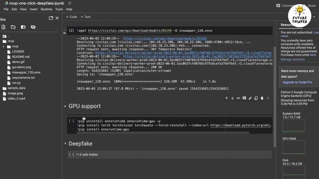 How To Use Stable Diffusion Roop To Make Deepfake Video in Google Colab смотреть онлайн