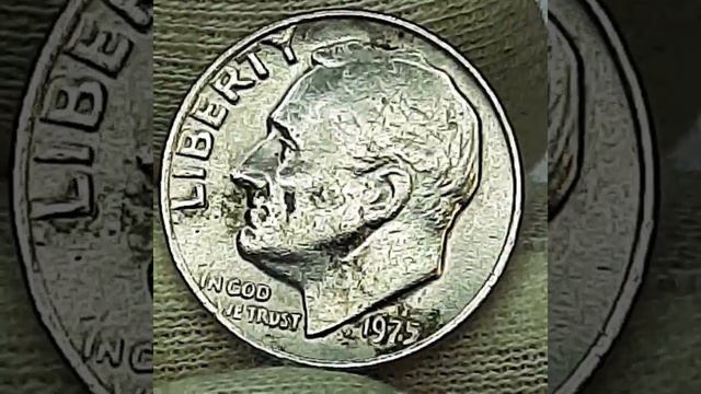 Монета ONE DIME 1975. USA