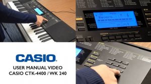 Tutorial 05 CASIO CTK-4400 & WK-240 Reverb