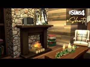 Идея Функционального Камина • Зимний Декор | The Sims 4 Stop Motion #Shorts