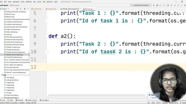 Python for ml Part 58 | Multithreading using threads in python | ML Tutorial |ML for beginners