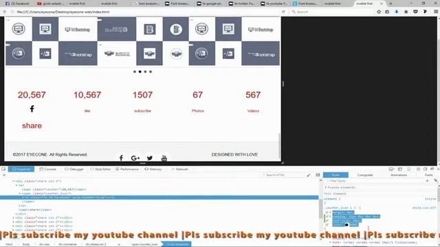 how to add font awesome icons in css / Animation Responsive Web Design Mobile First Approach-Part-1