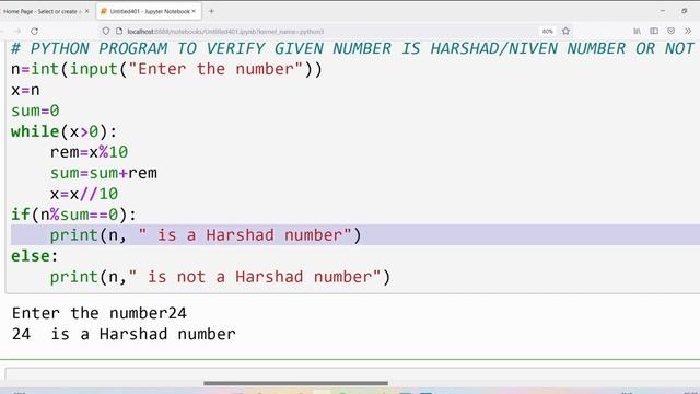 HARSHAD OR NIVEN Number Program In Python | What is Harshad Or Niven Number | Python Programming