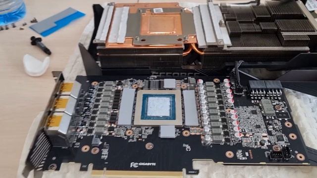 rtx 3080 gigabyte aorus master замена термопрокладок