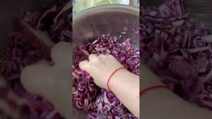 Салат из краснокочанной капусты по-корейски