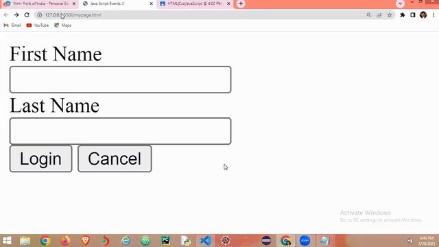 UI 20 Mar 2023 || More JS Events