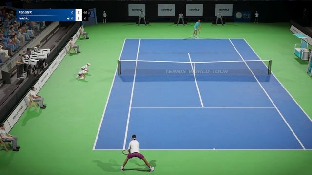Tennis World Tour 2 - Roger Federer vs Rafael Nadal - UPDATE 1.07 - PS4 Gameplay смотреть онлайн