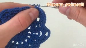 Вязаный мотив квадрат для розового топа. Квадрат крючком. Бабушкин квадрат