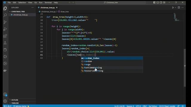 Christmas Tree Made with Python смотреть онлайн