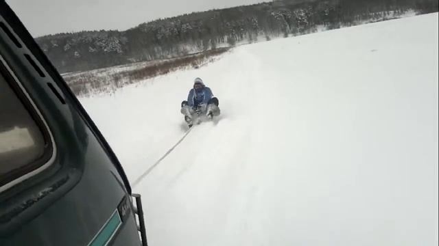 Покатушки на ниве + снегокат (часть 3)