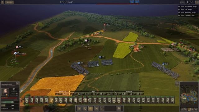 American Civil War: Battle of Gettysburg -Union смотреть онлайн