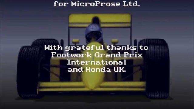 Formula One Grand Prix/World Circuit - Intro and Credits Themes (Roland MT-32) PC MS-DOS Game  1992