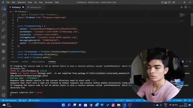 Error - module not found (not able to use ) firebase problem solved | import firebase #shortvideo