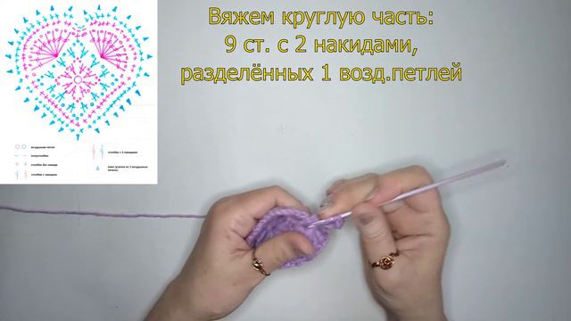 Связать крючком сердечко валентинку просто : : Crochet Valentine