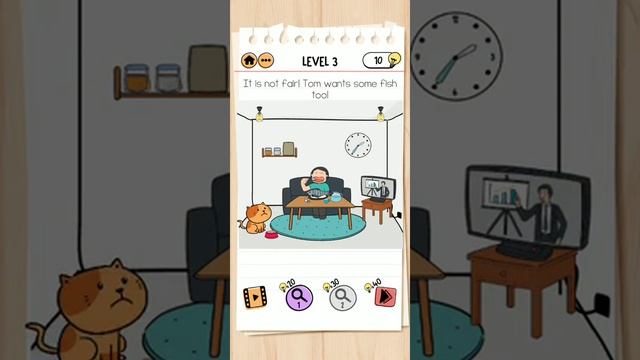 Tom's Adventure level 3 answer - Brain test 2 game - walkthrough gameplay solution