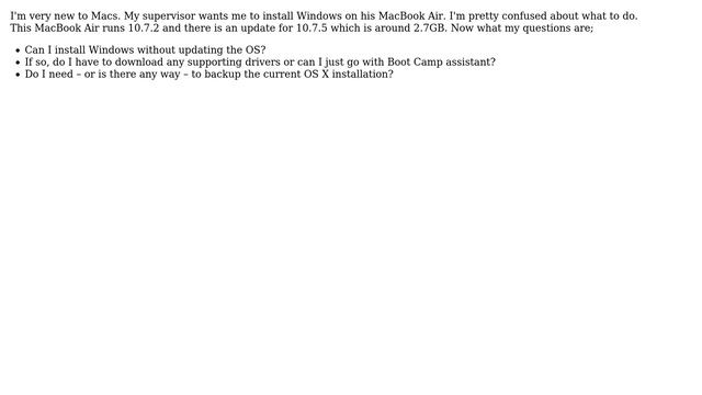 Installing Windows on a MacBook Air (2 Solutions!!) смотреть онлайн