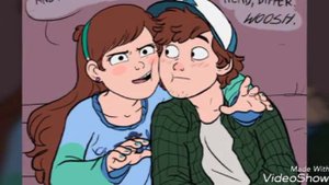 Граффити Фолз взрослые Дипер и Мейбл