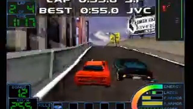 Sega Saturn: Impact Racing [1/2] смотреть онлайн