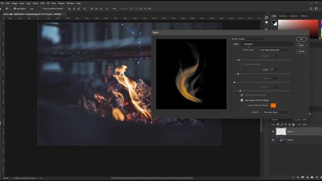 Как быстро и легко создать огонь на фотографии в Photoshop. How to create fire on in Photoshop смотреть онлайн