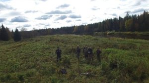 Ищем Снежного Человека (йети) дроном в Республике Коми над рекой Айюва. Файл DJI-0001.