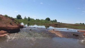 Каргалинские водопады. Татарская Каргала, река Средняя Каргалка. Пороги на реке