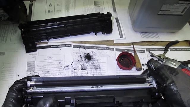 Заправка картриджа Canon 052, HP CF226A / Cartridge refill Canon 052, HP CF226A смотреть онлайн