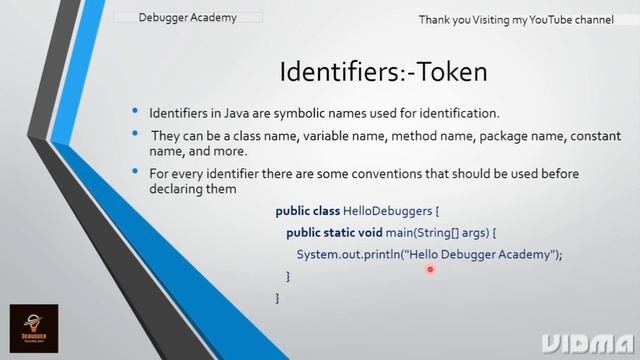 What are Tokens In java | Keywords, literals, identifier | part 1 | Debugger Academy