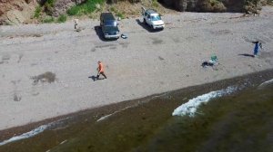 Пляж "Треуголка", полуостров Завойко, Камчатский край. Полёт №1