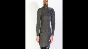 Красивые вязаные платья с рукавами - 2019 / Beautiful knit dress with sleeves